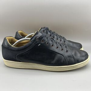 Cole Haan Shapley Shoes Men Size 12 M Black Leather Lace Up Comfort Sneakers